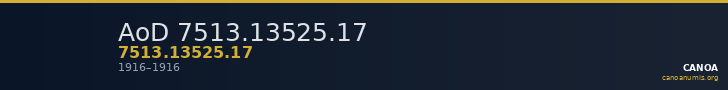 AoD 7513.13525.17 — CANOA