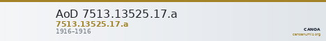 AoD 7513.13525.17.a — CANOA