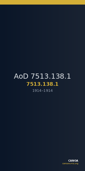 AoD 7513.138.1 — CANOA