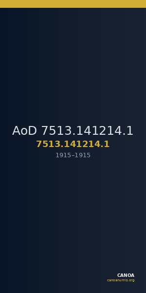 AoD 7513.141214.1 — CANOA