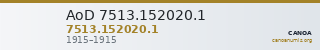 AoD 7513.152020.1 — CANOA
