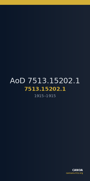 AoD 7513.15202.1 — CANOA