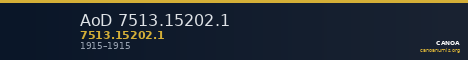 AoD 7513.15202.1 — CANOA