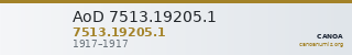 AoD 7513.19205.1 — CANOA