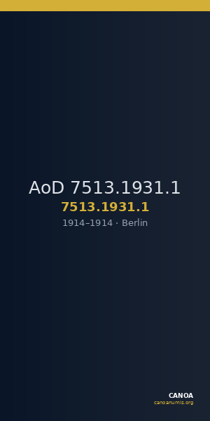 AoD 7513.1931.1 — CANOA