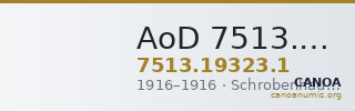 AoD 7513.19323.1 — CANOA