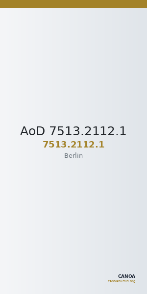 AoD 7513.2112.1 — CANOA