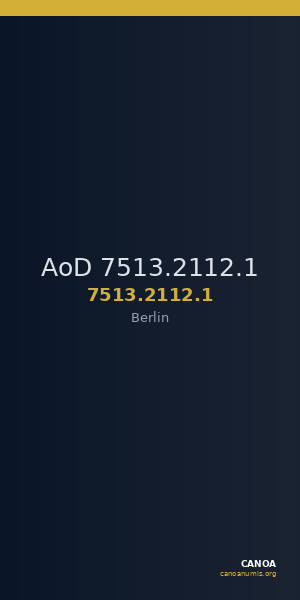 AoD 7513.2112.1 — CANOA