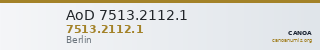 AoD 7513.2112.1 — CANOA