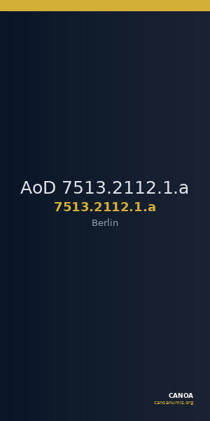 AoD 7513.2112.1.a — CANOA