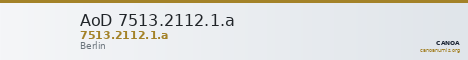 AoD 7513.2112.1.a — CANOA