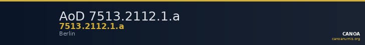 AoD 7513.2112.1.a — CANOA