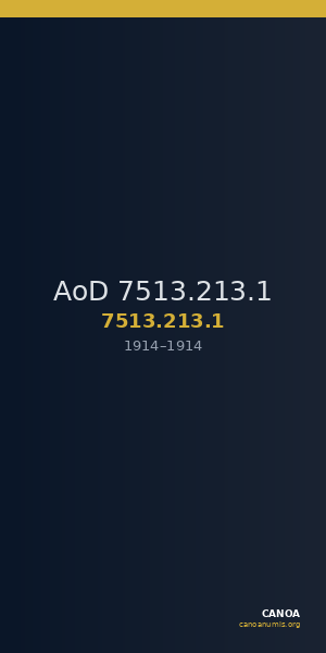 AoD 7513.213.1 — CANOA