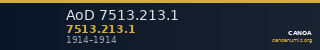 AoD 7513.213.1 — CANOA