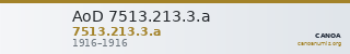 AoD 7513.213.3.a — CANOA
