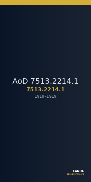 AoD 7513.2214.1 — CANOA