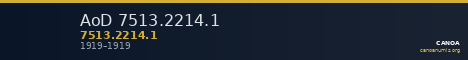 AoD 7513.2214.1 — CANOA