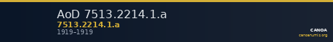 AoD 7513.2214.1.a — CANOA