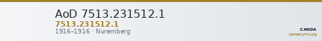 AoD 7513.231512.1 — CANOA