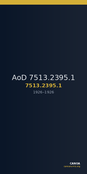 AoD 7513.2395.1 — CANOA