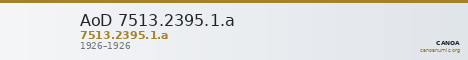 AoD 7513.2395.1.a — CANOA