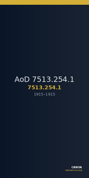 AoD 7513.254.1 — CANOA