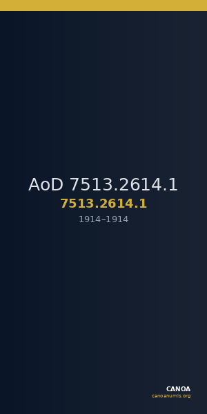 AoD 7513.2614.1 — CANOA