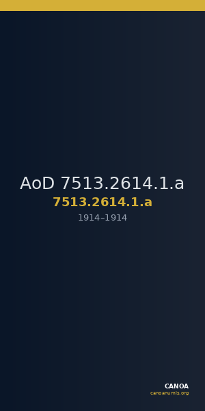 AoD 7513.2614.1.a — CANOA