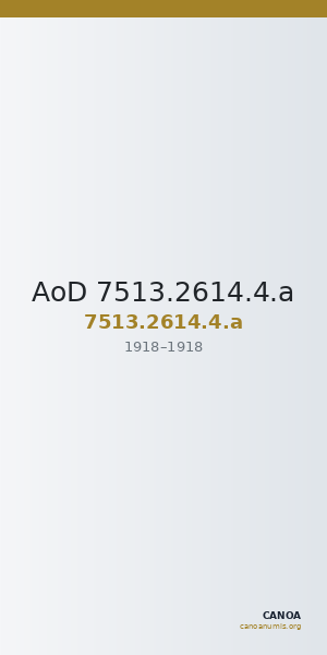 AoD 7513.2614.4.a — CANOA
