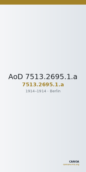 AoD 7513.2695.1.a — CANOA