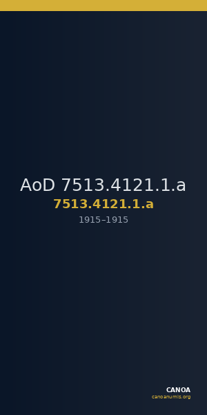 AoD 7513.4121.1.a — CANOA