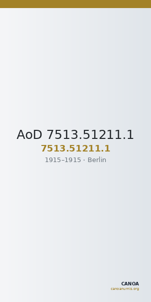 AoD 7513.51211.1 — CANOA