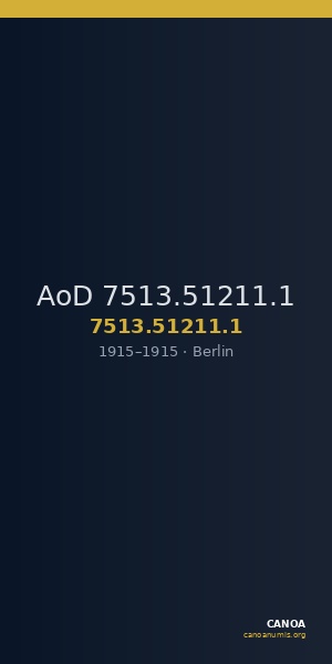 AoD 7513.51211.1 — CANOA