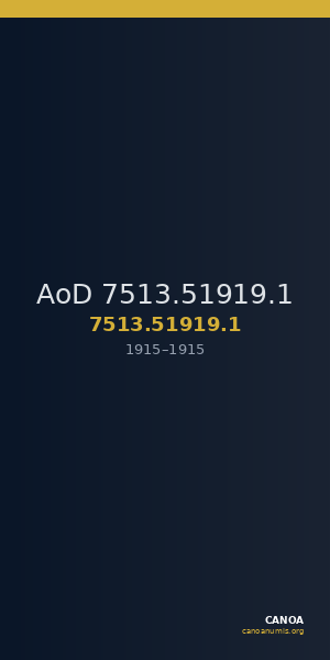 AoD 7513.51919.1 — CANOA
