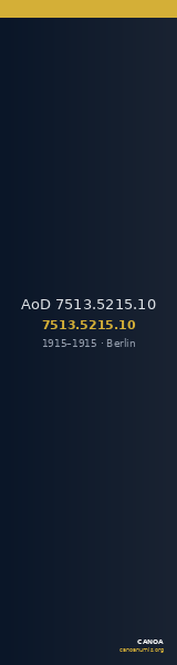 AoD 7513.5215.10 — CANOA