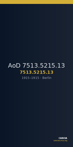 AoD 7513.5215.13 — CANOA