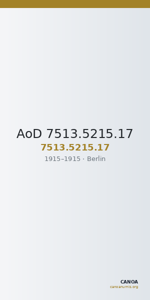AoD 7513.5215.17 — CANOA