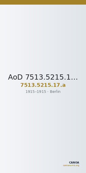 AoD 7513.5215.17.a — CANOA