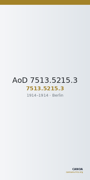 AoD 7513.5215.3 — CANOA