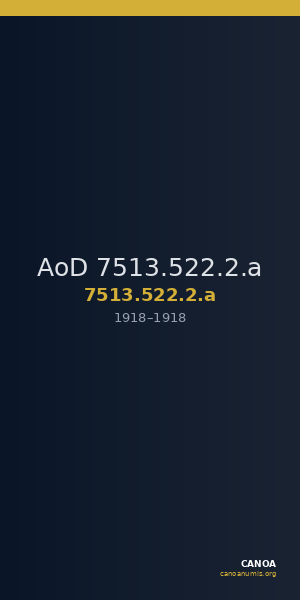 AoD 7513.522.2.a — CANOA