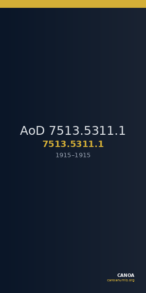 AoD 7513.5311.1 — CANOA