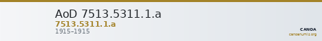 AoD 7513.5311.1.a — CANOA