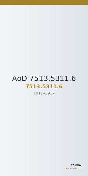 AoD 7513.5311.6 — CANOA