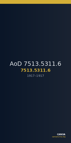 AoD 7513.5311.6 — CANOA