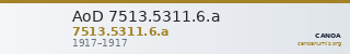 AoD 7513.5311.6.a — CANOA
