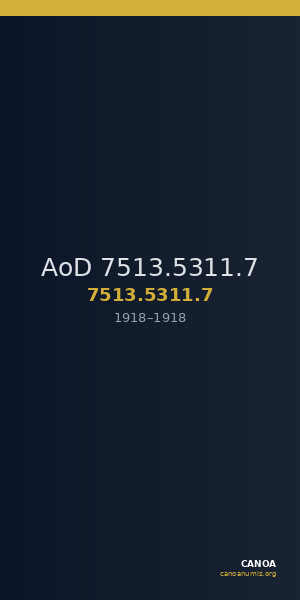 AoD 7513.5311.7 — CANOA