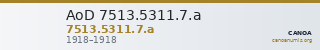 AoD 7513.5311.7.a — CANOA