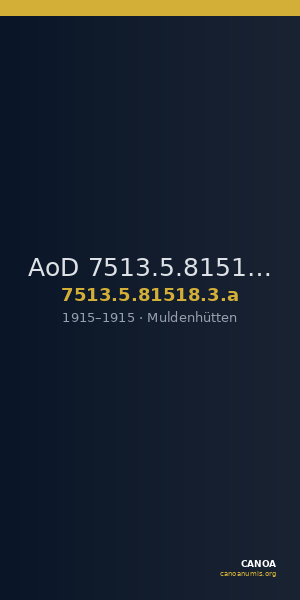 AoD 7513.5.81518.3.a — CANOA
