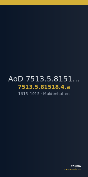 AoD 7513.5.81518.4.a — CANOA