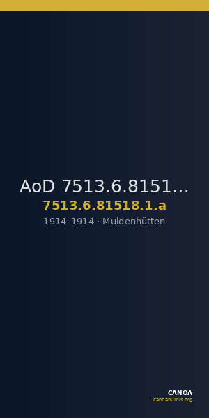 AoD 7513.6.81518.1.a — CANOA